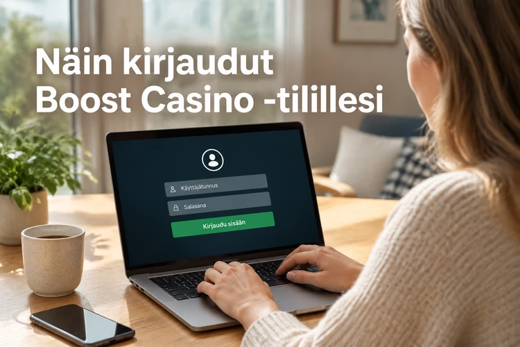 Näin kirjaudut Boost Casino -tilillesi